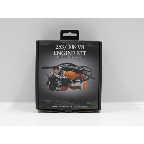 1:24 253/308 V8 Engine Kit - Compatible with 1:24 A9X/LX SS Torana Plastic Kits