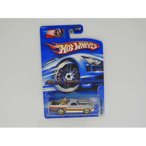 1:64 1969 Chevy El Camino - 2006 Hot Wheels Long Card