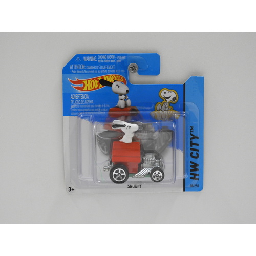 1:64 Snoopy "Peanuts" - 2016 Hot Wheels Short Card