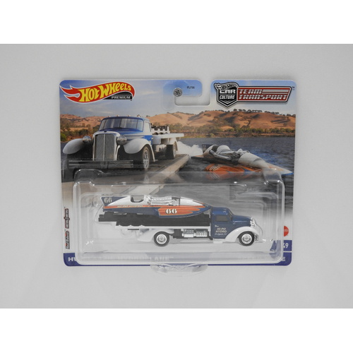 1:64 HW Classic Hydroplane & Speed Waze - Hot Wheels Car Culture "Team Transport"