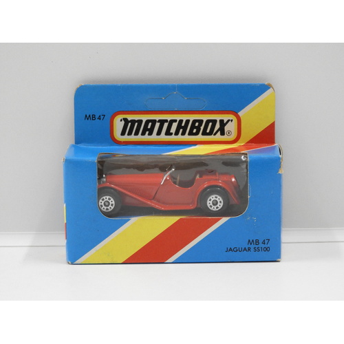 1:64 Matchbox MB47 Jaguar SS100 (Red)