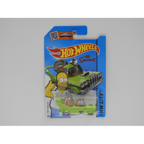 1:64 The Homer "The Simpsons" - 2015 Hot Wheels Long Card