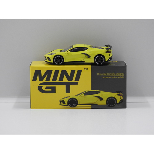 1:64 2020 Chevrolet Corvette Stingray (Accelerate Yellow Metallic) (Opened, Unsealed)