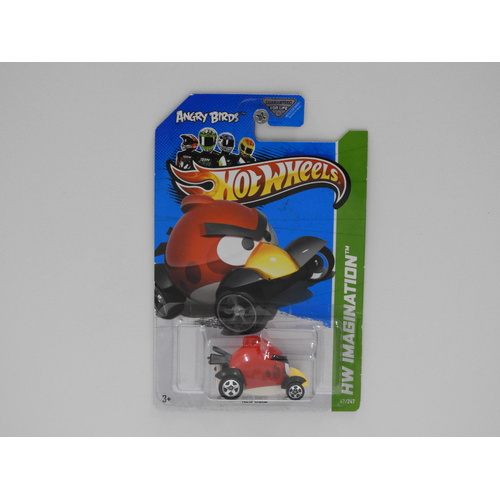 1:64 Angry Birds "Red Bird" - 2012 Hot Wheels Long Card