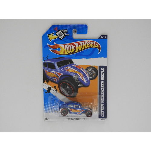 1:64 Custom Volkswagen Beetle - 2012 Hot Wheels Long Card