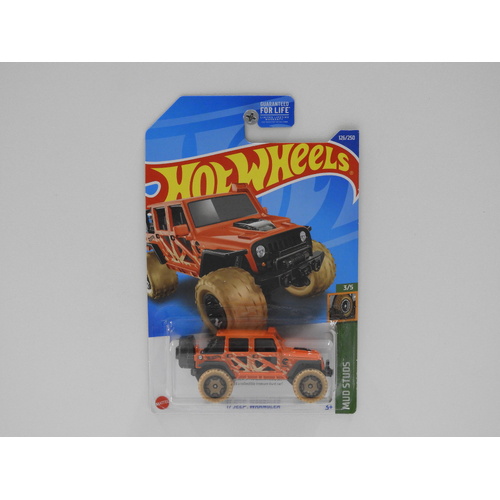 1:64 2017 Jeep Wrangler - Hot Wheels 2022 Treasure Hunt Long Card