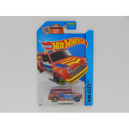1:64 1967 Austin Mini Van - 2015 Hot Wheels Long Card