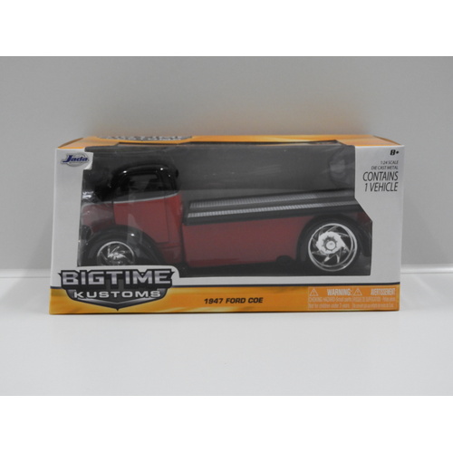 1:24 1947 Ford COE (Black/Red)
