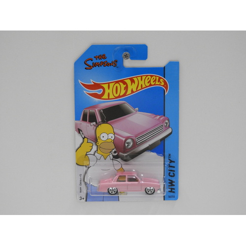 1:64 Family Car "The Simpsons" - 2015 Hot Wheels Long Card