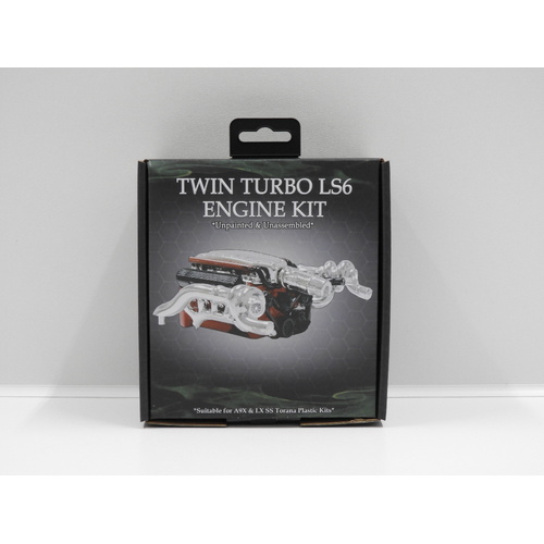 1:24 Twin Turbo LS6 Engine Kit - Compatible with 1:24 A9X/LX SS Torana Plastic Kits