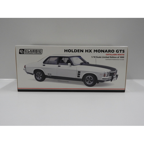 1:18 Holden HX GTS Monaro (Cotillion White)