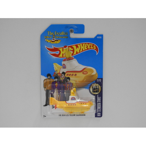 1:64 The Beatles Yellow Submarine "The Beatles" - 2017 Hot Wheels Long Card