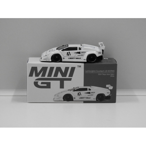 1:64 Lamborghini Countach LB-Works - 2024 Toyko Auto Salon (White) (Opened, Unsealed)