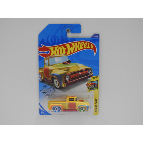 1:64 Custom 1956 Ford Truck - Hot Wheels 2020 Treasure Hunt Long Card