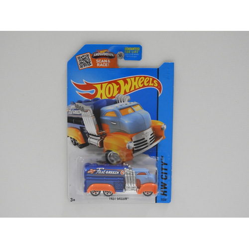 1:64 Fast Gassin - 2015 Hot Wheels Treasure Hunt Long Card
