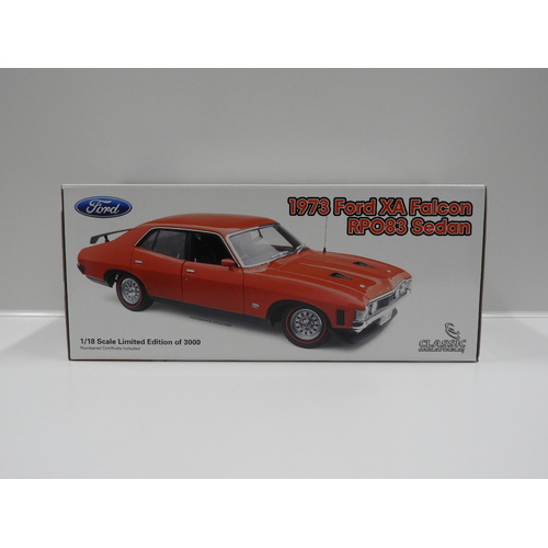 1:18 1973 Ford XA Falcon RPO83 Sedan (Red Pepper)