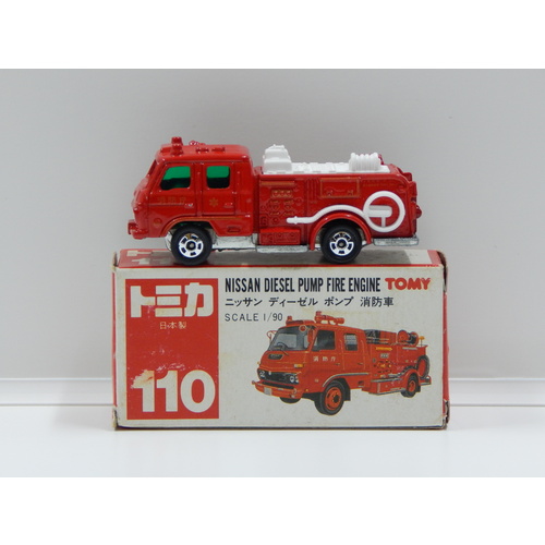 1:90 Nissan Diesel Pump Fire Engine - Made in Japan
