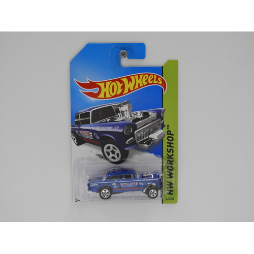 1:64 1955 Chevy Bel Air Gasser - 2014 Hot Wheels Long Card