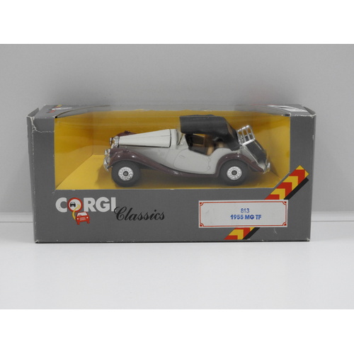 1:43 1955 MG TF (Cream/Brown/Black)