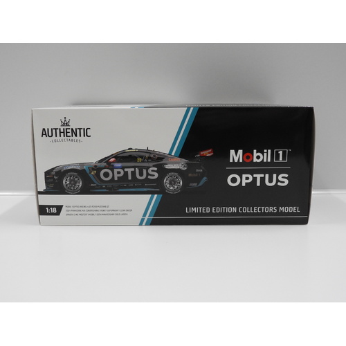 1:18 Ford Mustang GT - Mobil 1 Optus Racing 2024 Sydney Supernight Clean Sweep (Chaz Mostert) #25 Mobil 1 50th Anniversary Gold Livery