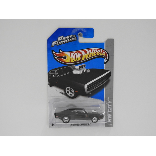 1:64 1970 Dodge Charger R/T "Fast & Furious" - 2013 Hot Wheels Long Card