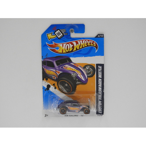 1:64 Custom Volkswagen Beetle - 2012 Hot Wheels Long Card