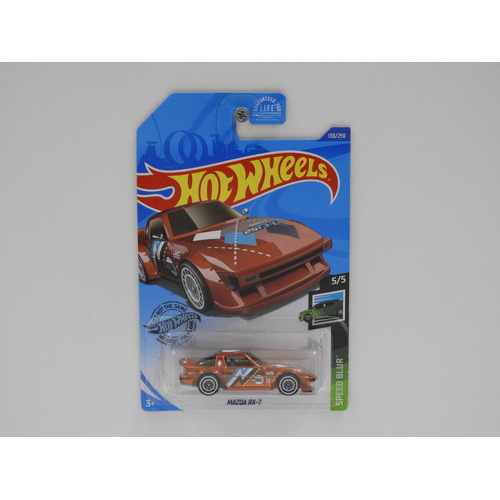 1:64 Mazda RX-7 - Hot Wheels 2020 Super Treasure Hunt Long Card 