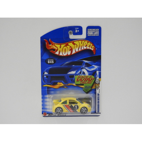1:64 Volkswagen New Beetle Cup - 2002 Hot Wheels Long Card