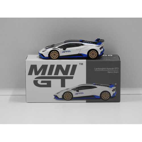 1:64 Lamborghini Huracan STO (Bianco Asopo) (Opened, Unsealed)