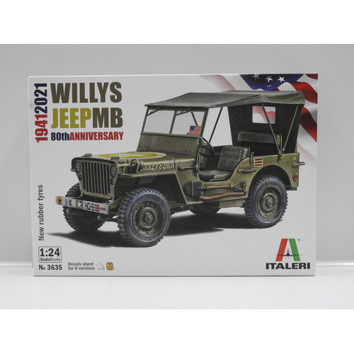 1:24 Willys Jeep MB 1941-2021 80th Anniversary