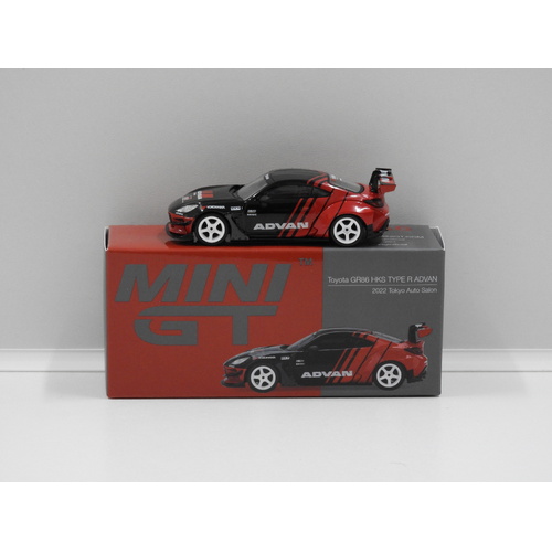 1:64 Toyota GR86 HKS Type R Advan "2022 Toyko Auto Salon" (Opened, Unsealed)