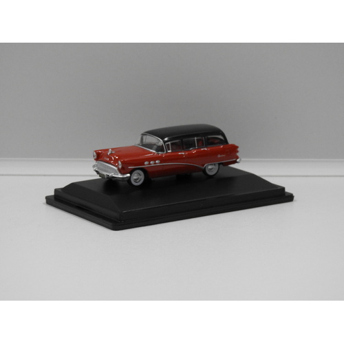 1:87 1954 Buick Century Estate Wagon (Matador Red/Carisbad Black)