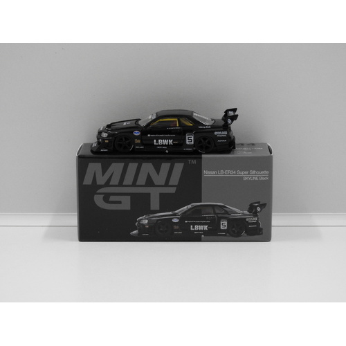 1:64 Nissan LB-ER34 Super Silhouette (Skyline Black) (Opened, Unsealed)