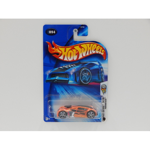 1:64 Phantom Racer - 2004 Hot Wheels Long Card - Made in Malaysia