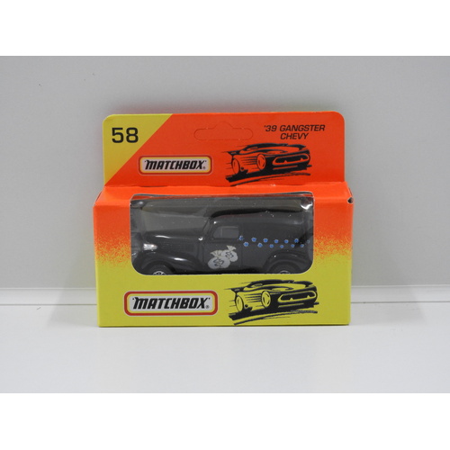 1:64 Matchbox MB58 1939 Gangster Chevy (Black)