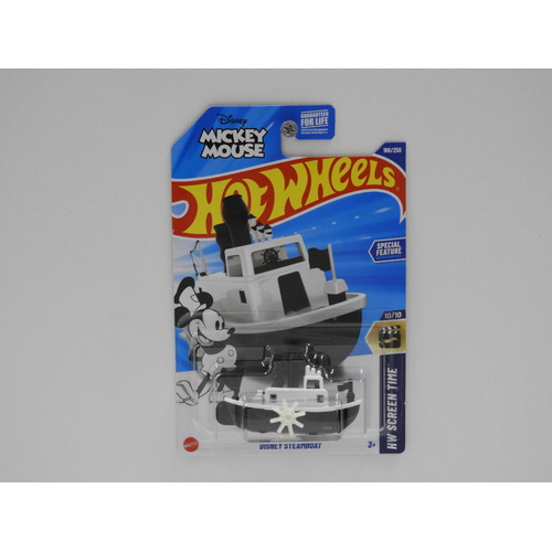 1:64 Disney Steamboat "Mickey Mouse" - 2025 Hot Wheels Long Card