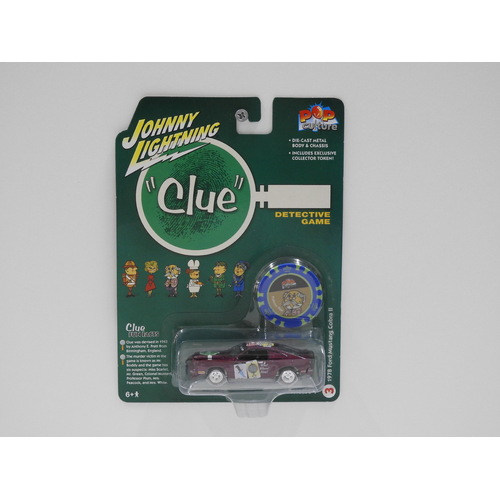 1:64 1978 Ford Mustang Cobra ll - Johnny Lightning Pop Culture "Clue"