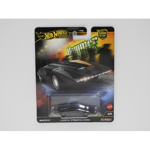 1:64 Lancia Stratos Zero - Hot Wheels Premium Car Culture "Hammer Drop" - Chase Version 0/5