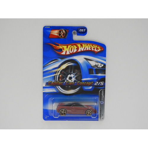 1:64 Cadillac Cien Concept - 2006 Hot Wheels Long Card