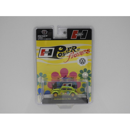 1:64 1953 Volkswagen Beetle Deluxe U.S.A. Model "Hurst Power Flowers" - Chase Model