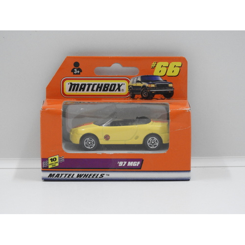 1:64 Matchbox MB66 1997 MGF (Yellow)