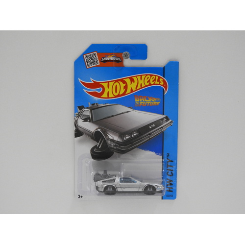 1:64 Delorean Time Machine Hover Mode "Back To The Future" - 2015 Hot Wheels Long Card