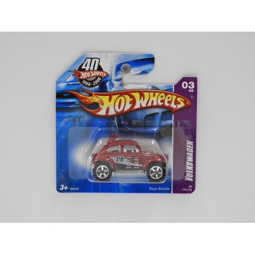 1:64 Volkswagen Baja Beetle - 2008 Hot Wheels Short Card