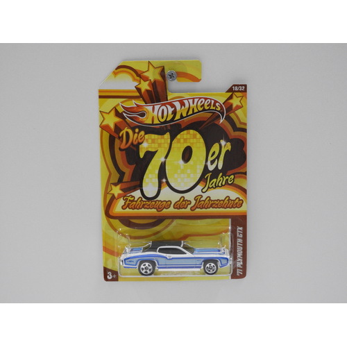 1:64 1971 Plymouth GTX - Hot Wheels The '70s "Cars Of The Decades"