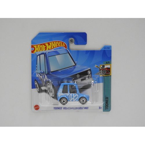1:64 Tooned Volkswagen Golf Mk1 - Hot Wheels 2023 Treasure Hunt Short Card