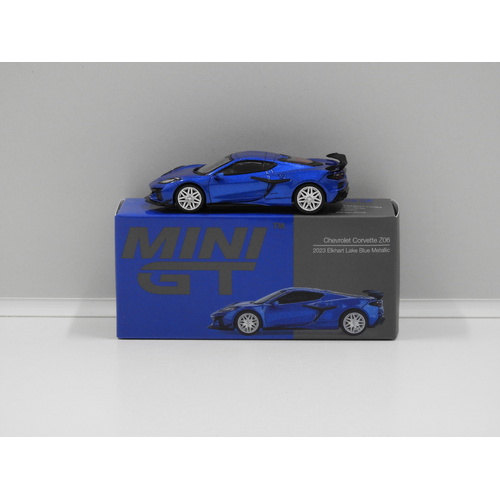 1:64 2023 Chevrolet Corvette Z06 (Elkhart Lake Blue Metallic) (Opened, Unsealed)