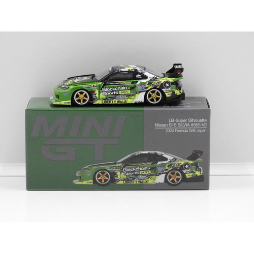 1:64 LB-Super Silhouette Nissan S15 Silvia V2 - 2024 Formula Drift Japan #555  (Opened, Unsealed)