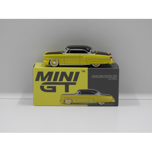 1:64 1954 Lincoln Capri Hot Rod (Lime Yellow) (Opened, Unsealed)