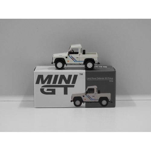 1:64 Land Rover Defender 90 Pickup (White) (Opened, Unsealed)