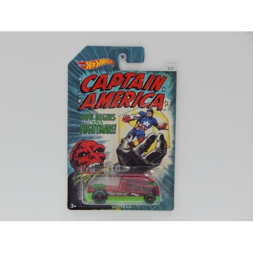1:64 Qombee - Hot Wheels Captain America "Now Begins The Nightmare"